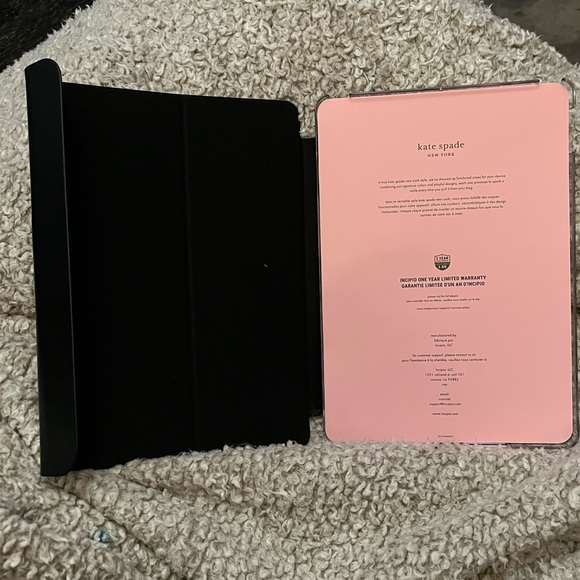 Kate Spade Protective Folio iPad Case- Leopard Black - Picture 3 of 5